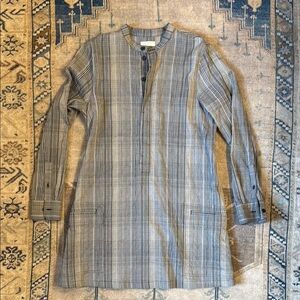 Billy Reid Plaid Shirtdress Sz Med